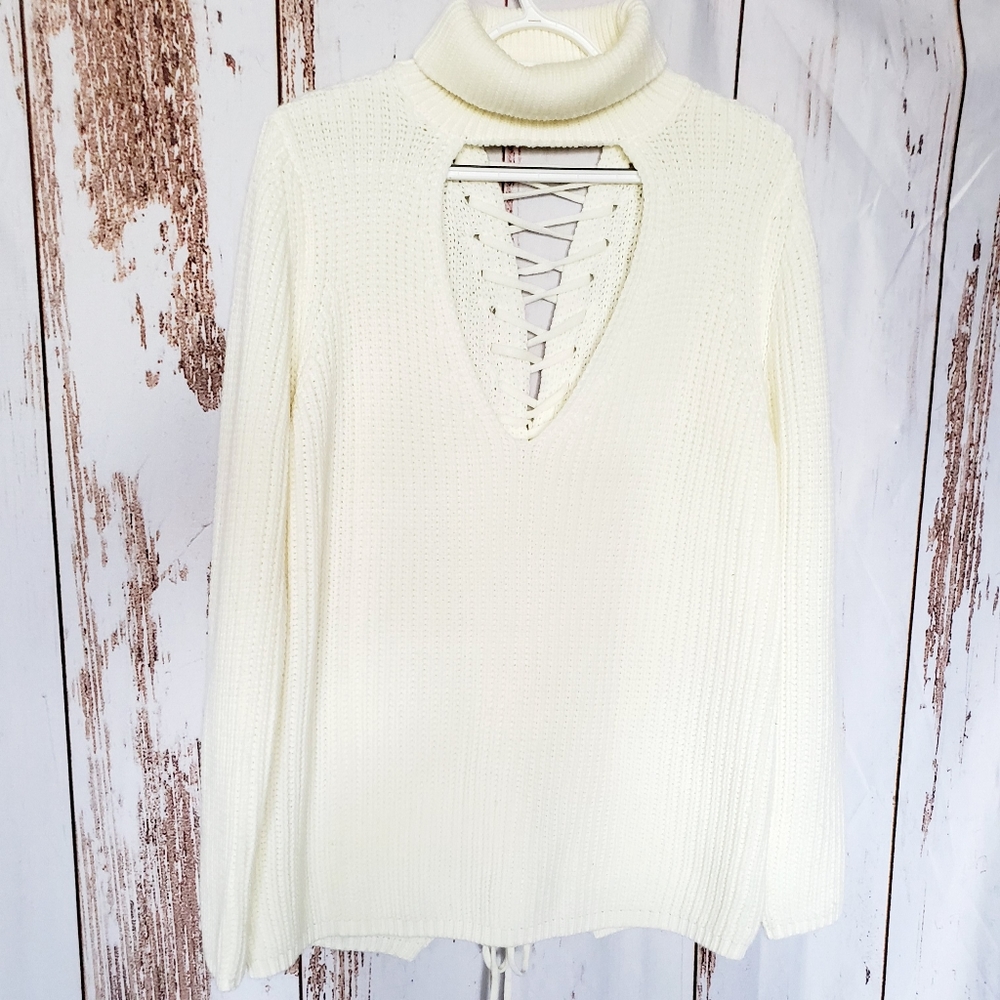 Thick turtle neck pull over sweater